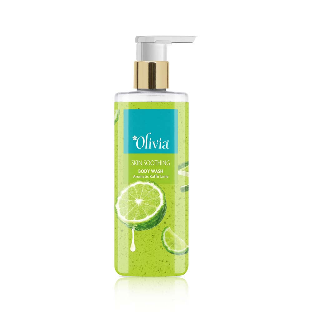 Skin Soothing Body Wash with Aromatic Kaffir Lime Olivia Beauty