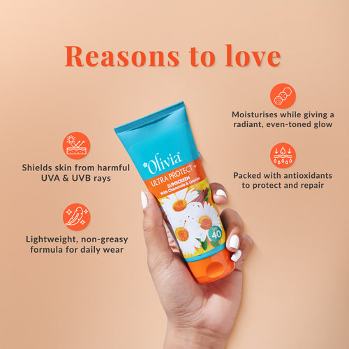 Ultra Protect + Sunscreen with Chamomile and Licorice SPF40