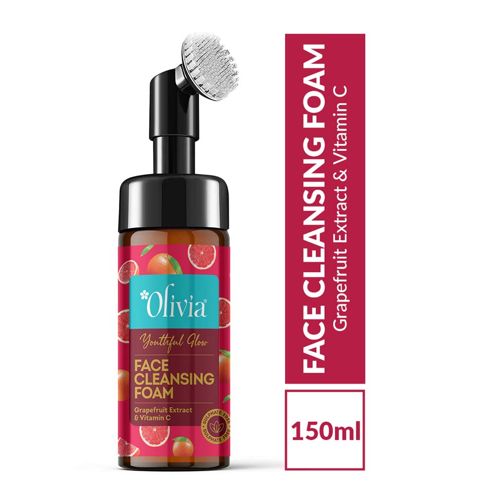 Youthful Glow Face Cleansing Foam with Grapefruit Extract & Vitamin C Olivia Beauty